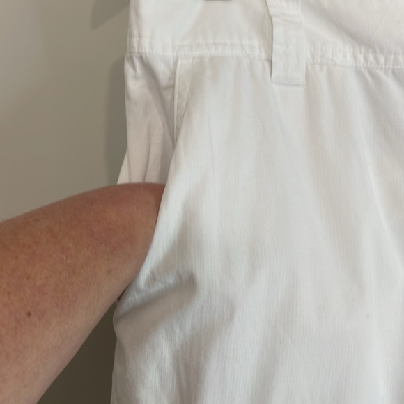 Ralph Lauren L-RL Lauren Active Y2K Vibe White Cargo Pants Drawstring Hem 10 - Picture 6 of 11